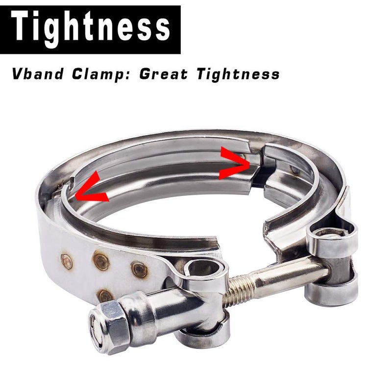 SPELAB 3.0" V-Band Cast Turbo Elbow Downpipe Adapter 304 Stainless Steel for T3 T4 Flange Turbocharge (1) - Image 3